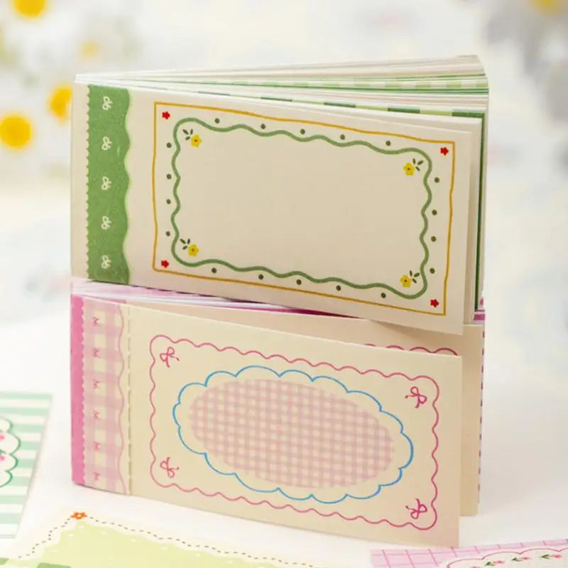 Vintage Border Note Stickers – Tear-Resistant DIY Scrapbooking Decorative Craft Stickers Qme