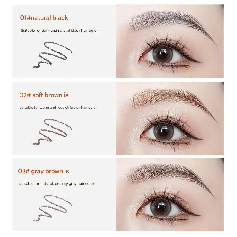 Qme Hard Eyebrow Pencil – Waterproof Matte Long-Lasting Eyebrow Pencil Qme