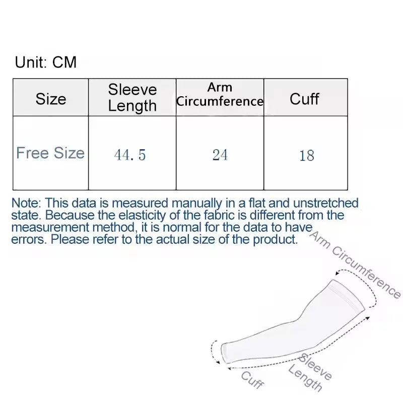 Ice Silk UV Protection Arm Sleeves – Unisex Cooling Anti-Slip UV Protection Arm Sleeves Qme