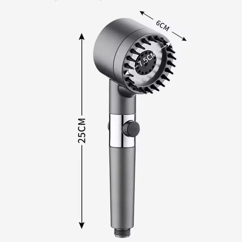 3-Mode Filtered Showerhead – Massage & One-Click Water Stop Filtered Showerhead Qst