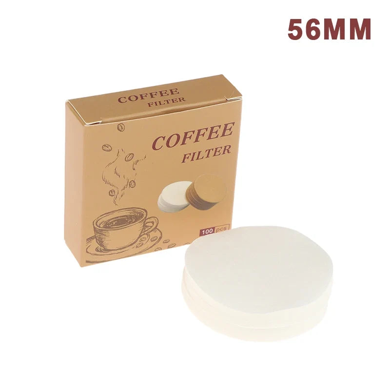 Espresso Puck Screen & Coffee Filter Papers 54–68mm | 100pc Espresso Filter Papers Qme White 56mm