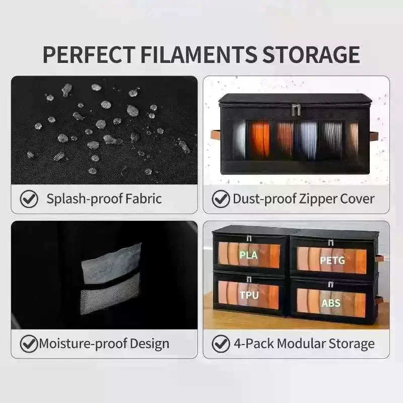 3D Printer Filament Storage Box – Dust-Proof Container | Qme Filament Storage Box Qme