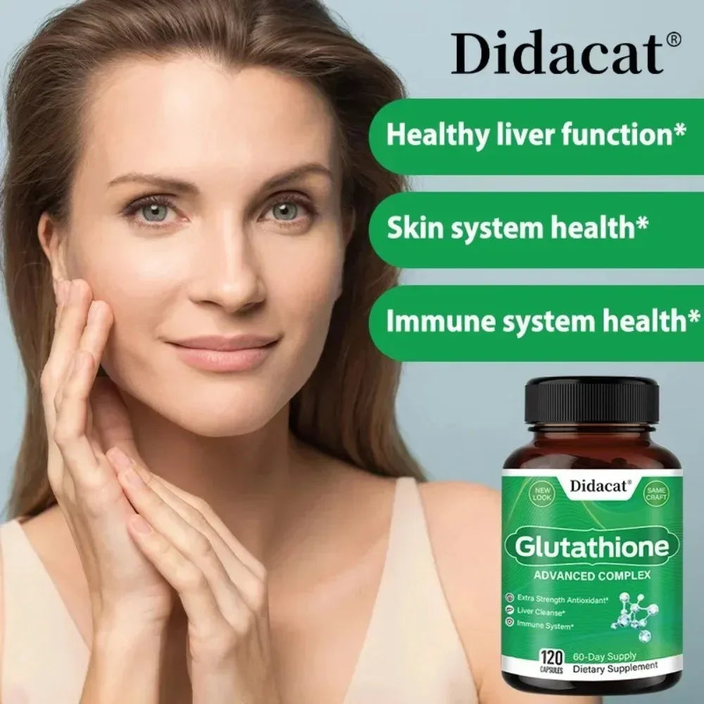 VITALXTRA Glutathione 500mg 120 Capsules – Antioxidant Supplement Antioxidant Supplement Qst