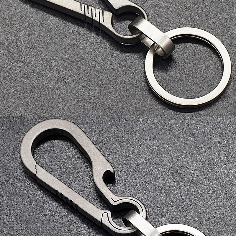 Titanium Alloy Buckle Keychain – EDC Key Ring Clip Buckle Keychain Qme
