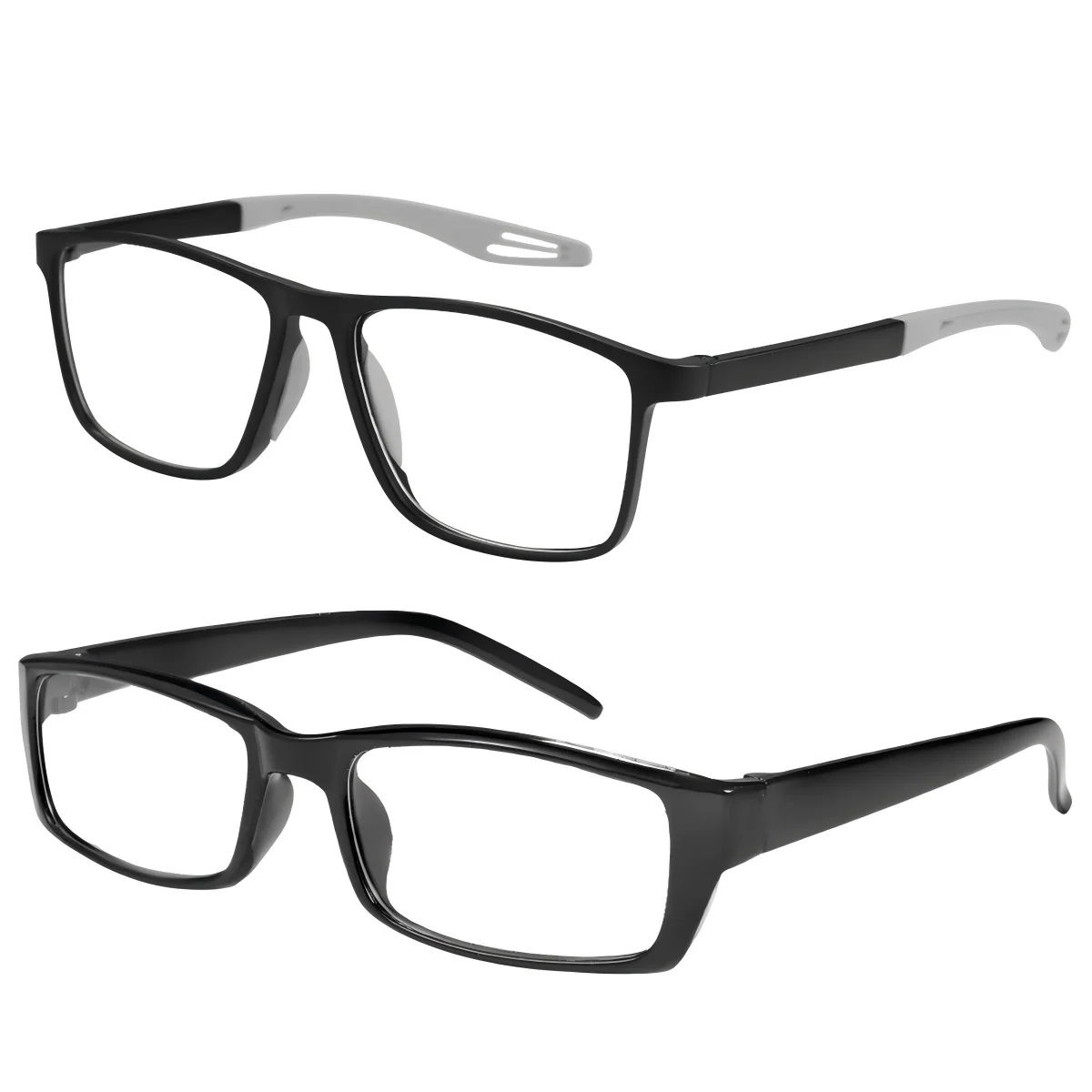VOPHA Autofocus Anti-Blue Light Reading Glasses Smart Zoom Reading Glasses Qst 2PC-L2Black L1F