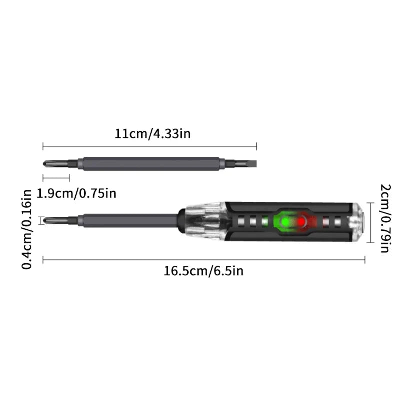 B05 Electric Voltage Tester Screwdriver Pen | Aluminium-Copper Voltage Tester Pen Qme 1pcs