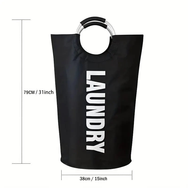 90L Oxford Cloth Laundry Basket – Collapsible Storage Bag Laundry Basket Qst