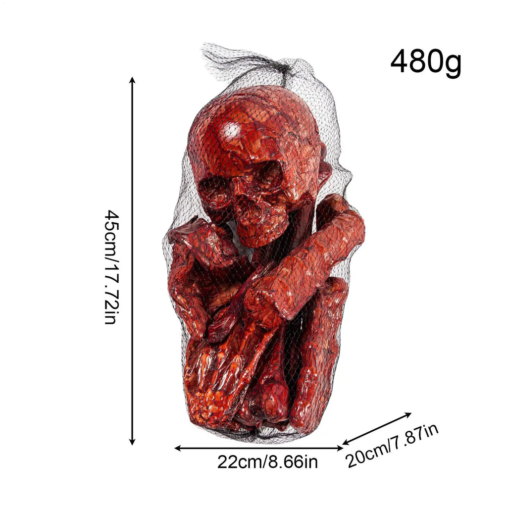Human Skull Skeleton Decoration – Indoor & Outdoor Halloween Prop Halloween Skull Prop Qme