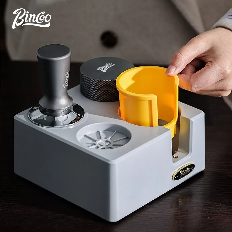 BINCOO 51/58mm Coffee Tamper & Distributor Set with Storage Base Espresso Tamper Set Qst