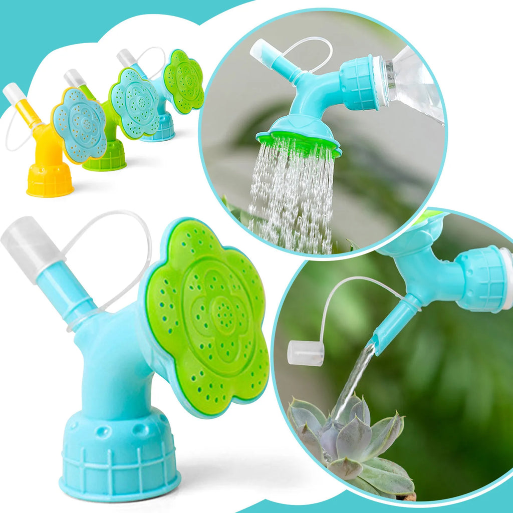 Double Head Bottle Watering Spout – Portable Garden Irrigator Bottle Watering Spout Qme