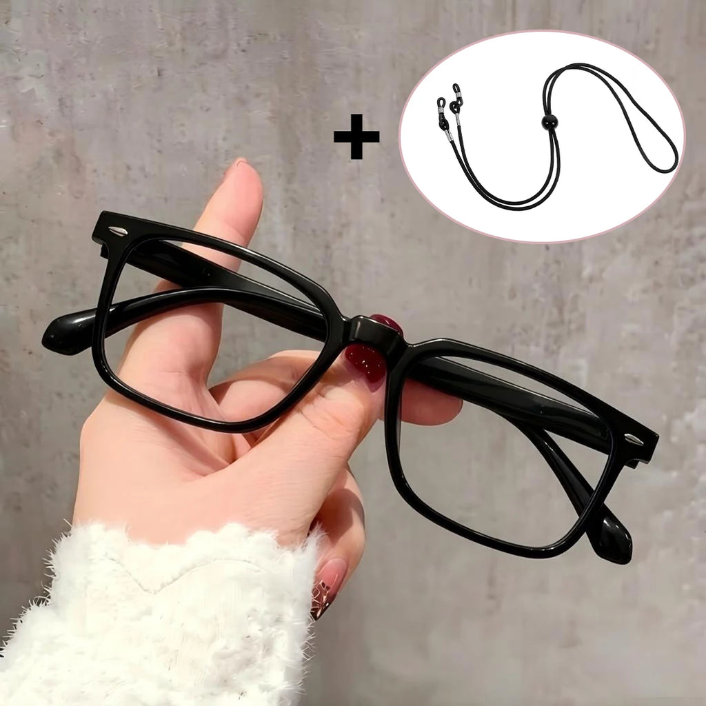 VOPHA Auto Focus Reading Glasses Square Frame L78 Unisex Auto Focus Reading Glasses Qst Black