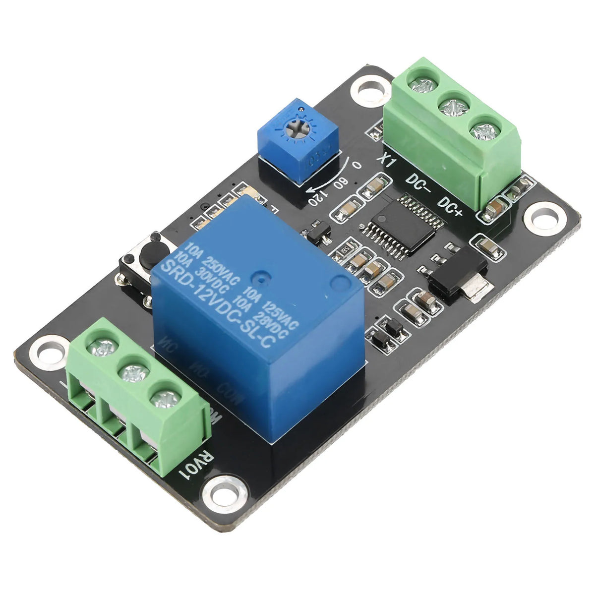 TRM01 Delay Timer Relay Module 5V 12V 24V – 555 Timer Switch Timer Relay Module Qst 12V
