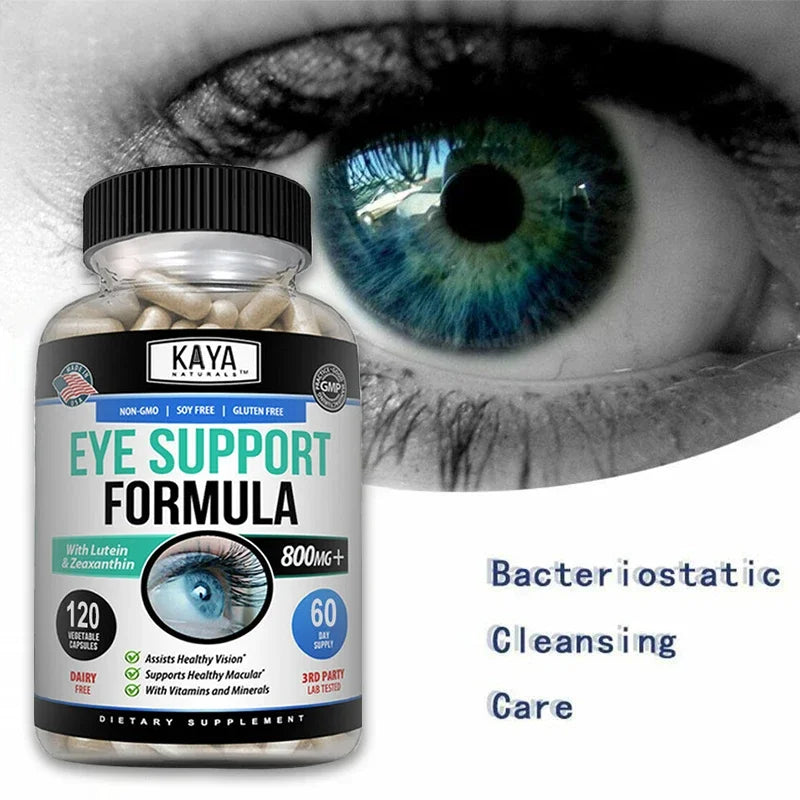 Eye Vitamins Lutein Zeaxanthin & Bilberry Extract | 30/60/120ct Eye Health Supplement Qst