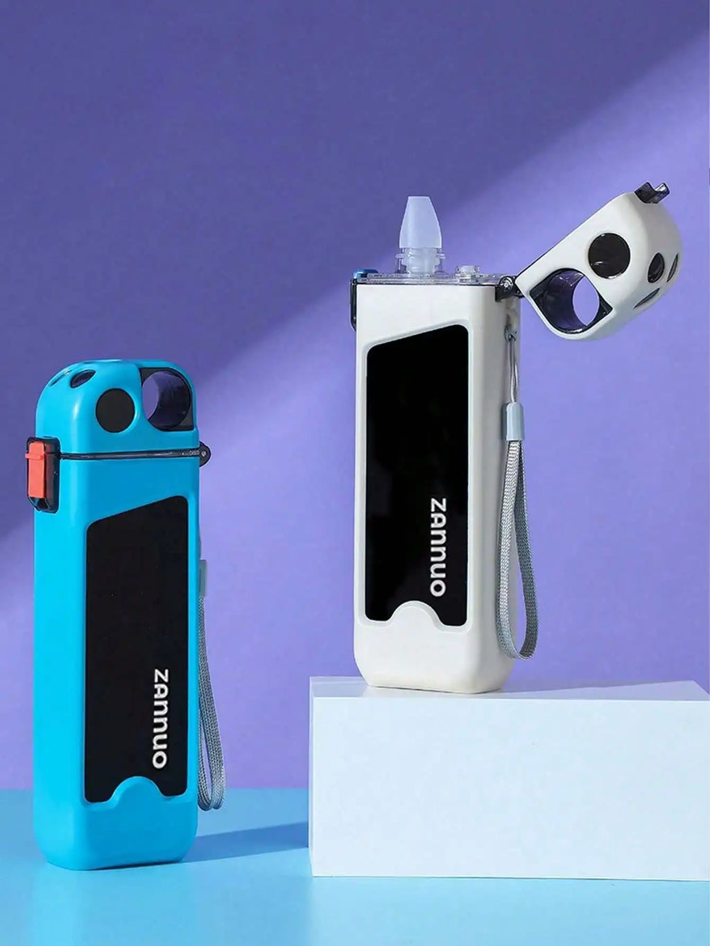 Leak-Proof Square Water Bottle with Straw & Measurements Water Bottle Qme