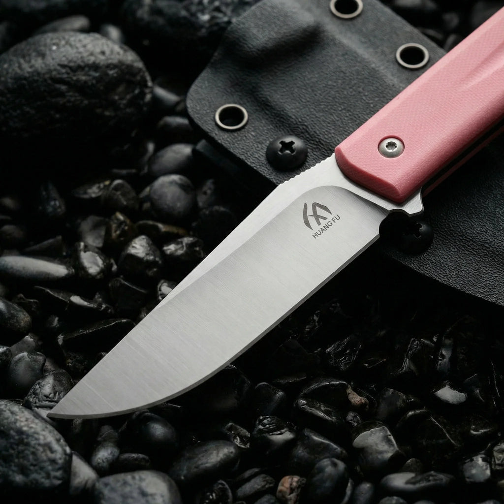 HUANGFU Full Tang Fixed Blade Knife with Sheath | Outdoor EDC Fixed Blade Knife Qst