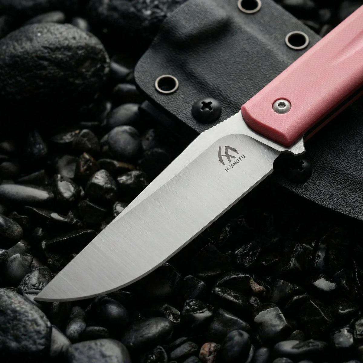 HUANGFU Full Tang Fixed Blade Knife with Sheath | Outdoor EDC Fixed Blade Knife Qst