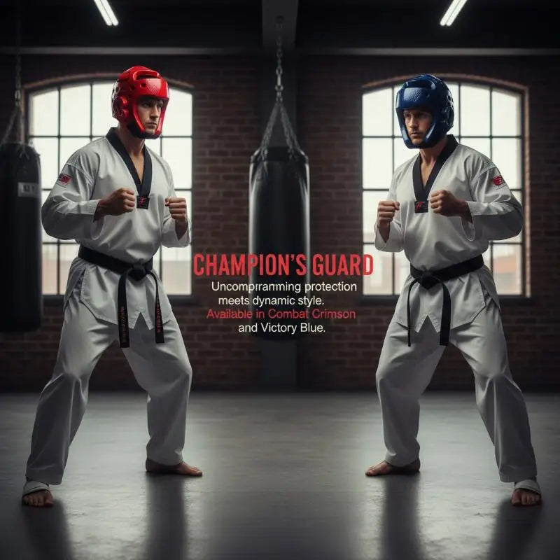 Taekwondo Head Guard Helmet PU | Kickboxing & Muay Thai Gear Martial Arts Head Guard Qme