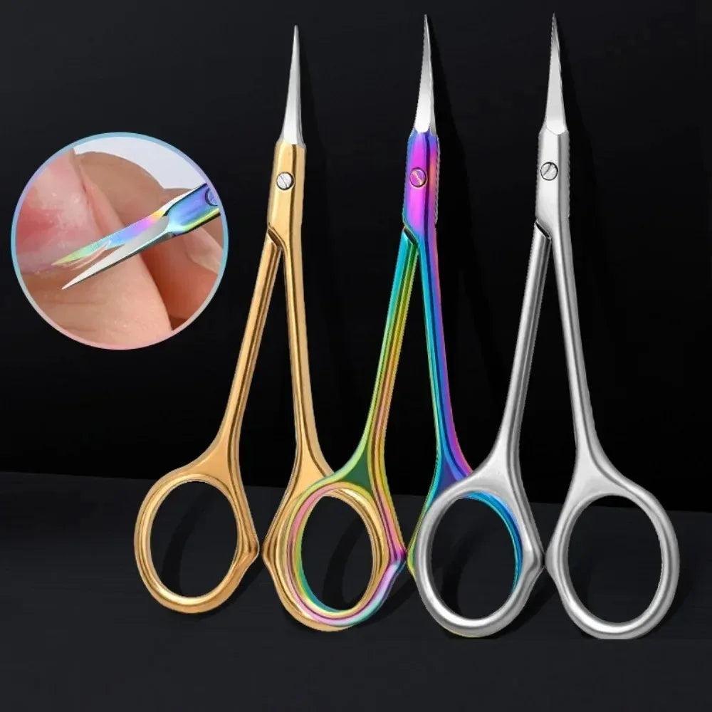 Stainless Steel Cuticle Scissors & Nail Art Clippers | Qme Cuticle Scissors Qme