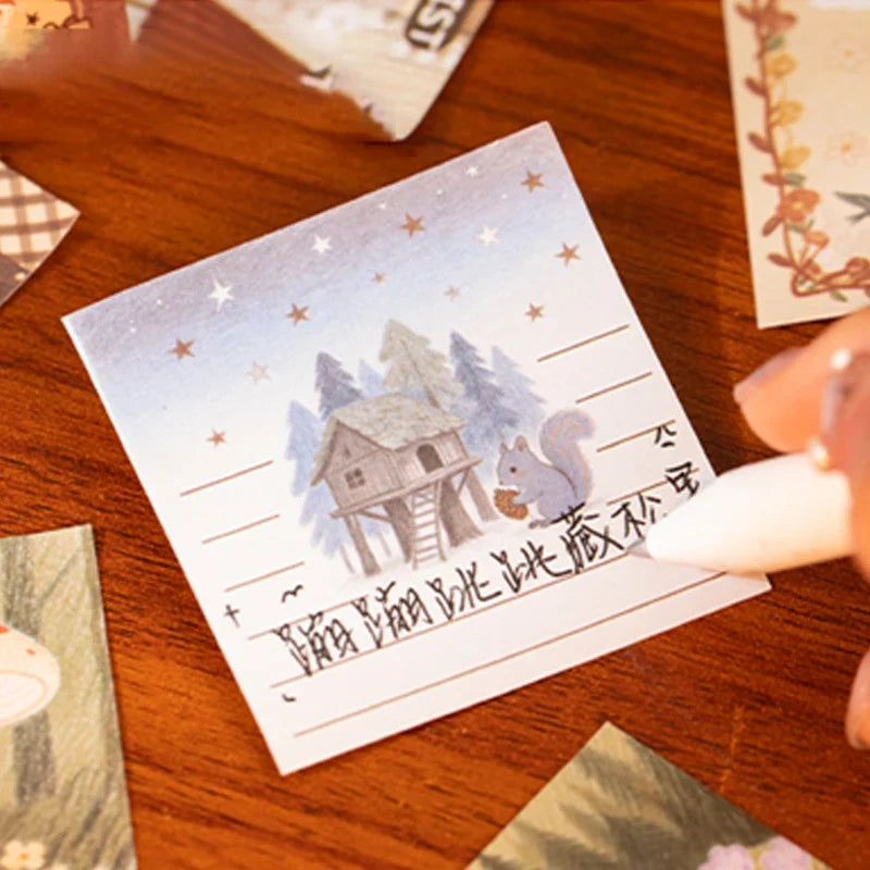 Vintage Sticker Note Pad | DIY Journaling & Scrapbooking DIY Sticker Pad Qme