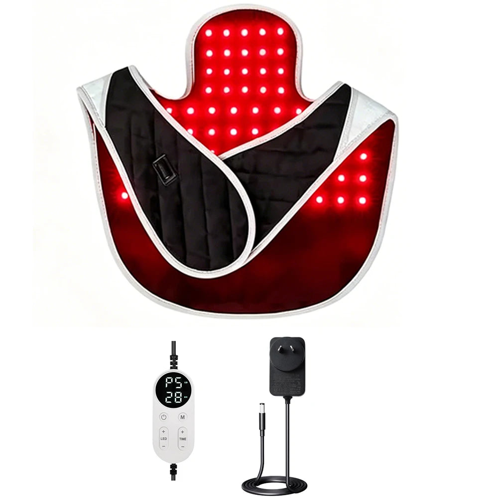 Red & Infrared Light Therapy Pad 660nm 850nm – Neck & Shoulder Light Therapy Pad Qst AU PLug