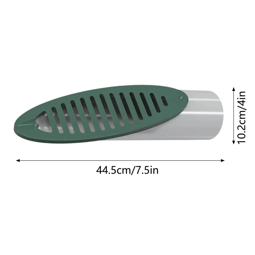 Angled Drainage Grate & Drain Emitter with Built-In Grille Cover Outdoor Drain Emitter Qme