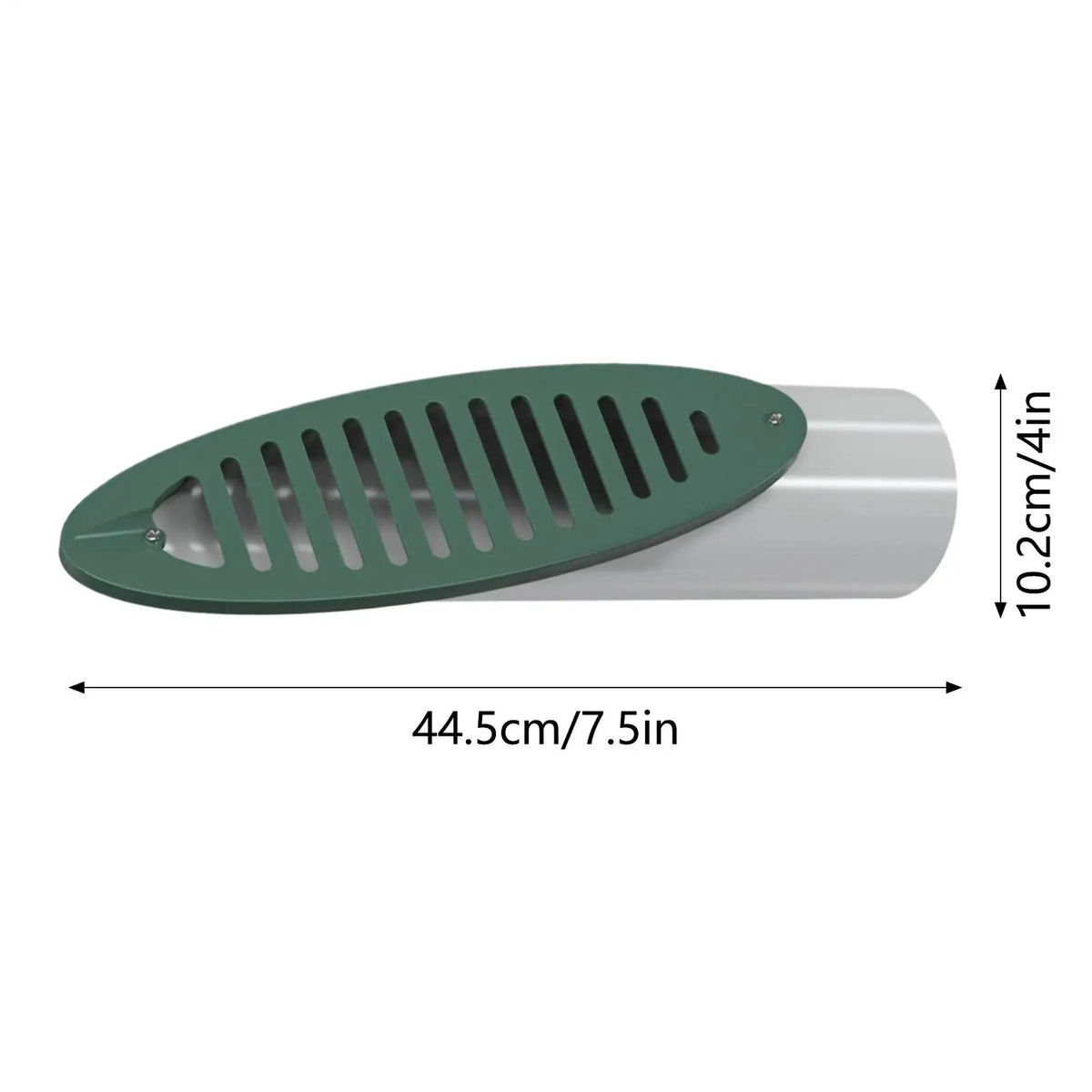Angled Drainage Grate & Drain Emitter with Built-In Grille Cover Outdoor Drain Emitter Qme