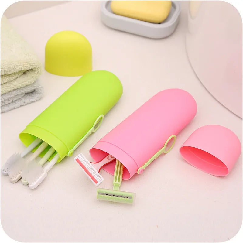 Portable Toothbrush Holder Travel Case – 6 Colors Toothbrush Travel Case Qme