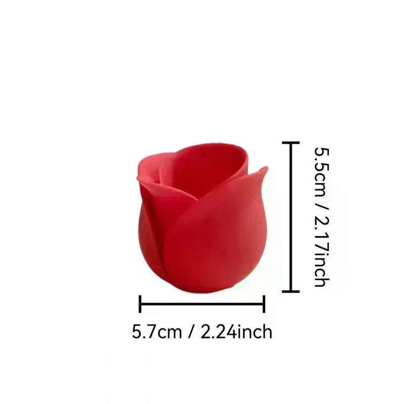Rose Shape Mini Flower Pot – Creative Small Plant Pots Decorative Mini Planter Qme