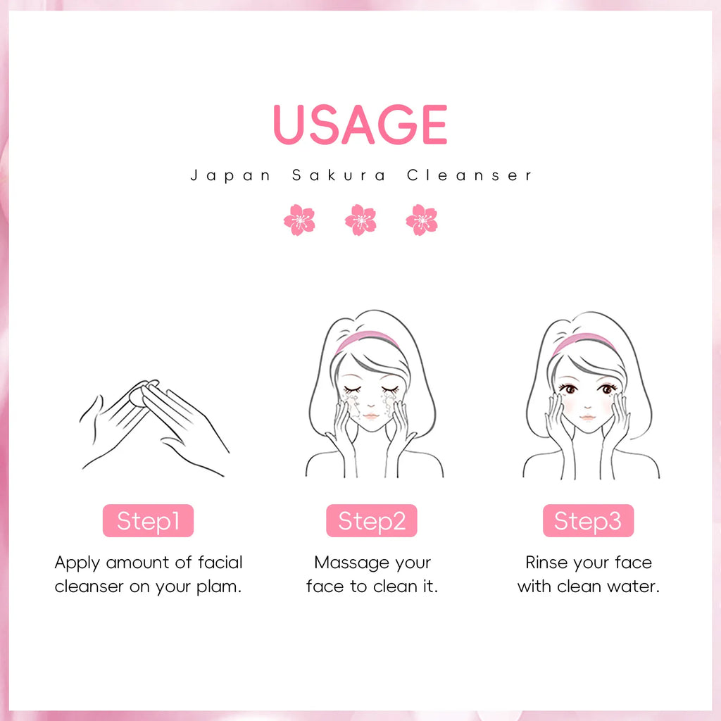 Sakura Facial Cleanser – Oil Control, Pore Cleanse & Moisture Facial Cleanser Qme