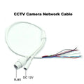IP Camera RJ45 Network Cable DC 12V Power – CCTV Replacement CCTV Network Cable Qme white color 5pcs