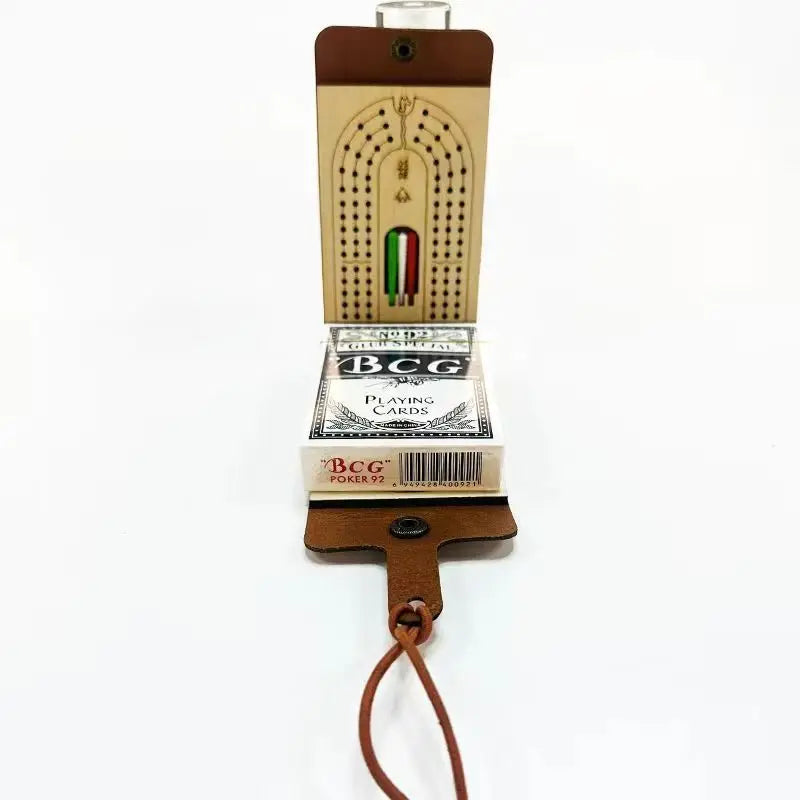 Traditional Wooden Cribbage Board Game Set – 6 Pegs & Cards Cribbage Board Game Qme