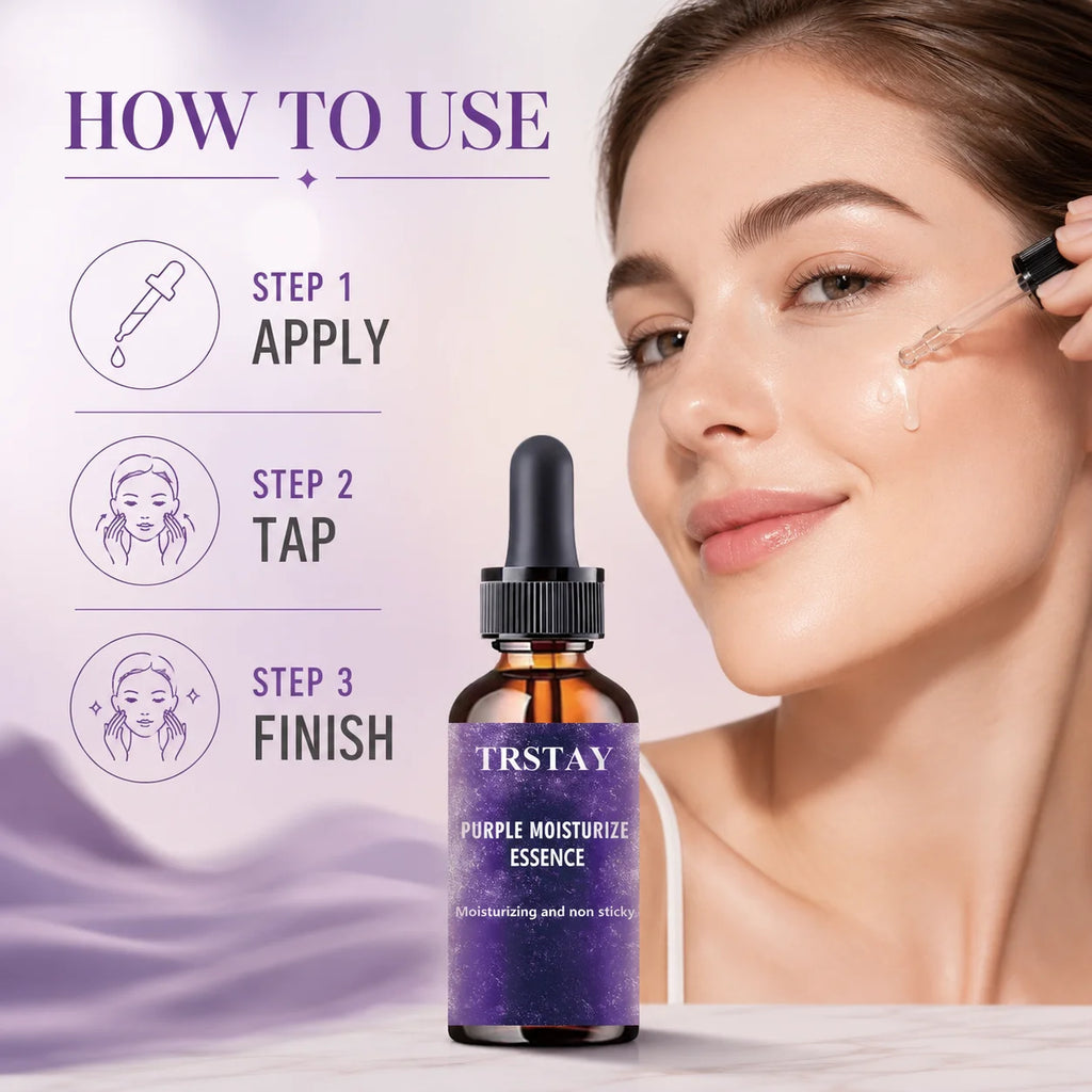 TRSTAY Purple Tone Refreshing Face Serum – All Skin Types Face Serum Qst