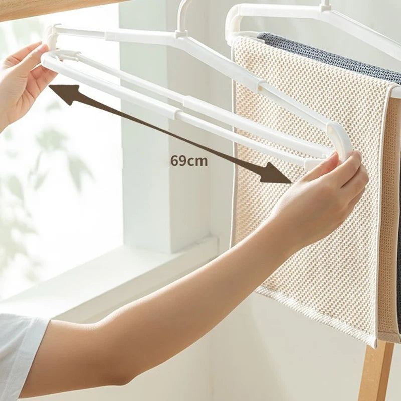 Space-Saving Folding Clothes Drying Rack – Extendable Hanger Clothes Drying Rack Qst