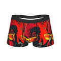 Men's Novelty Rooster Print Boxer Shorts | Soft Polyester Blend Men's Boxer Shorts Qst as picture XL
