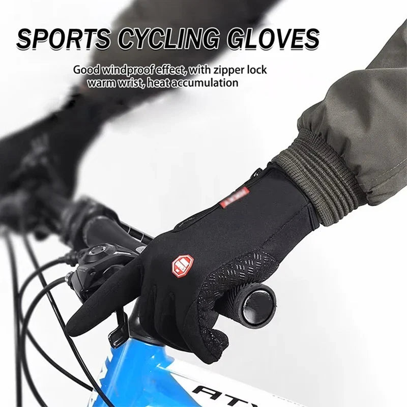 Winter Cycling Gloves | Touchscreen & Non-Slip | 4 Sizes Cycling Gloves Qme