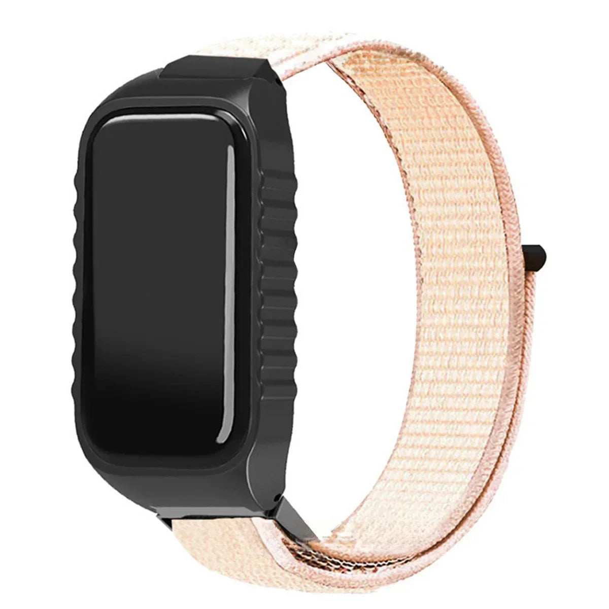 Xiaomi Smart Band 8 Active Nylon Loop Strap | 8 Colors Smart Band Strap Qme Light pink For Mi Band 8 Active