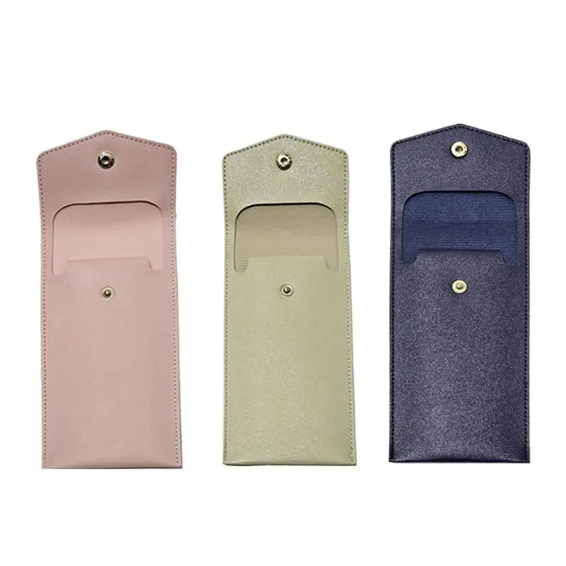 Faux Leather Large Capacity Multi-Slot Pencil Case Pouch Pencil Case Pouch Qme