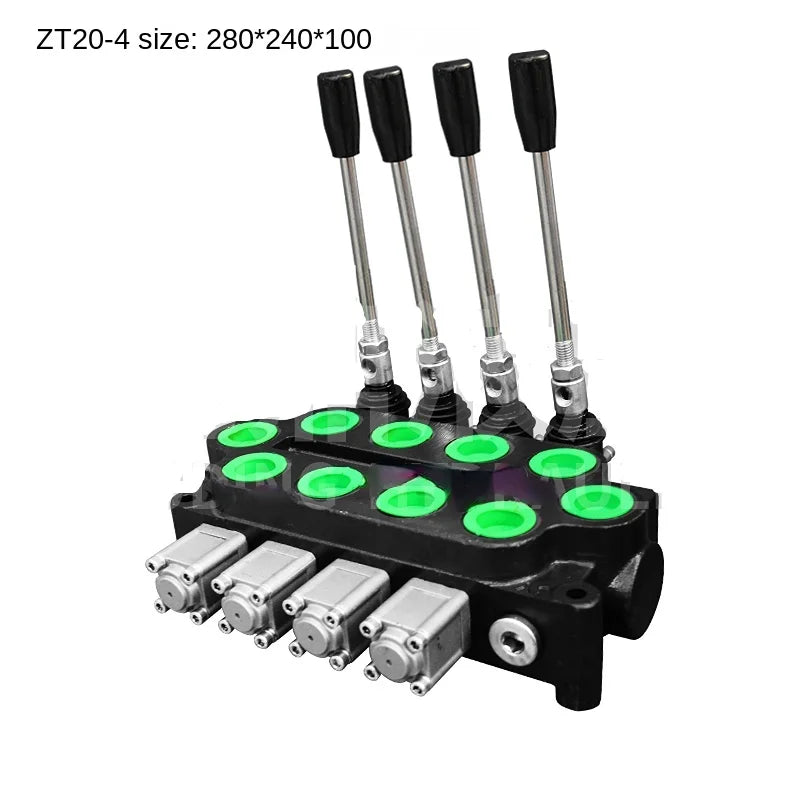 ZT20 Hand Directional Multiway Valve – Forklift Cylinder Control Hydraulic Directional Valve Qst 4