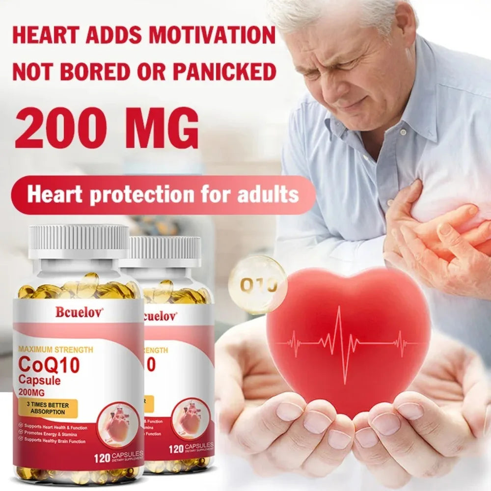STRESSXCEL CoQ10 Capsules – Cellular Energy & Heart Support CoQ10 Supplement Qst