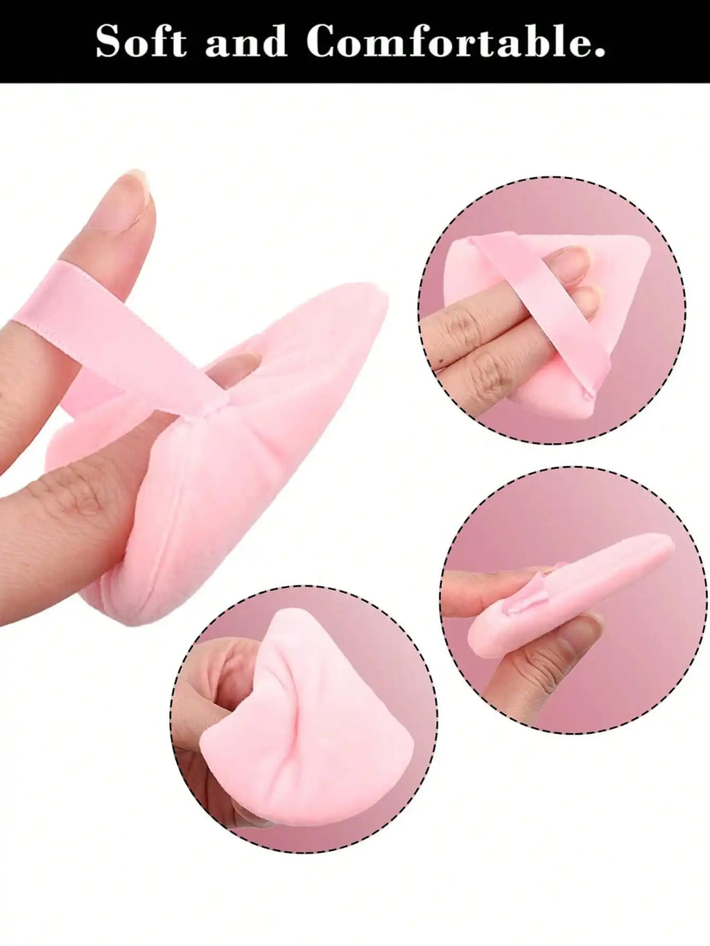 Triangular Powder Puff – Reusable Makeup Tool | Qme Makeup Applicator Puff Qme