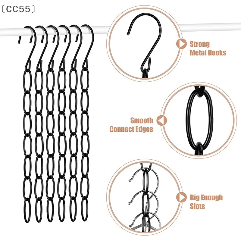 Stainless Steel Foldable Clothes Hanger Organizer | 1/5 Pack Hanger Organizer Qst