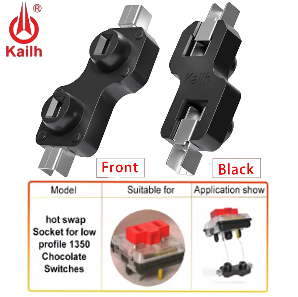 Kailh Low Profile Hot Swap Socket for 1350 Chocolate Switches Keyboard PCB Socket Qme