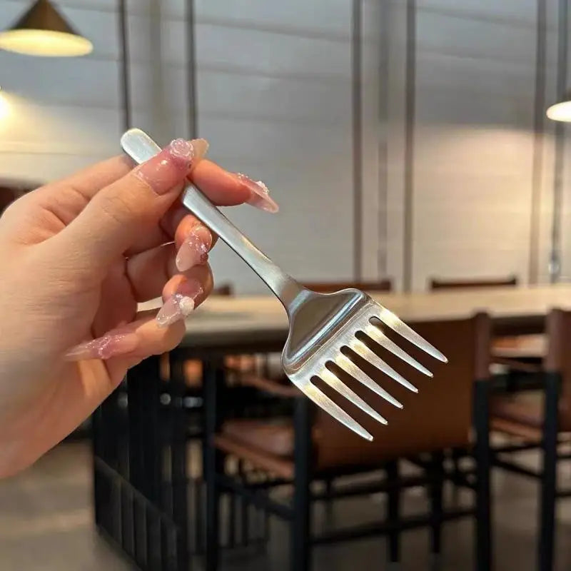Stainless Steel 6-Tine Dessert Fork | Party Kitchen Tableware Dessert Fork Qme