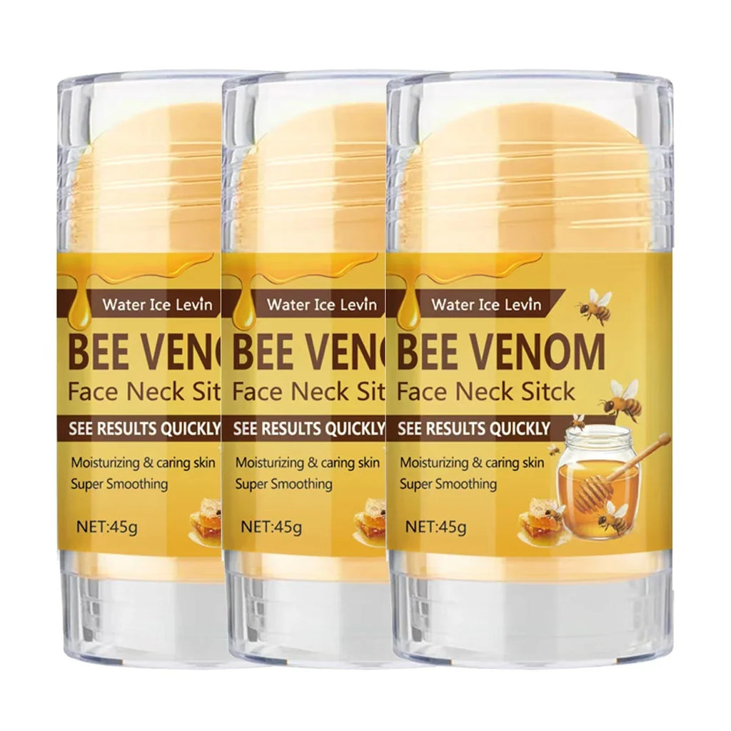 Bee Venom Firming Stick – Collagen & Vitamin C Face & Neck Firming Face Stick Qme BROWN 45g