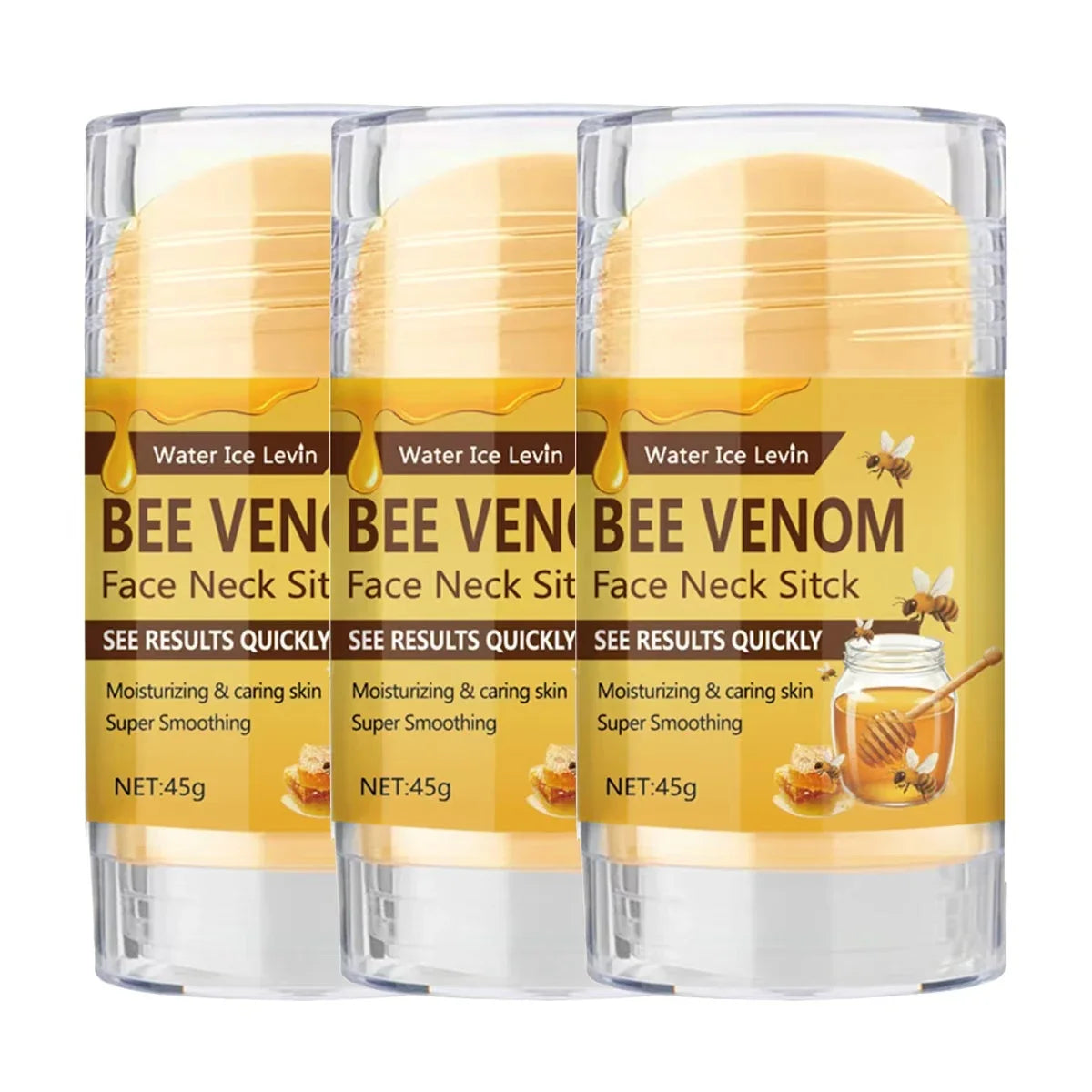 Bee Venom Firming Stick – Collagen & Vitamin C Face & Neck Firming Face Stick Qme BROWN 45g