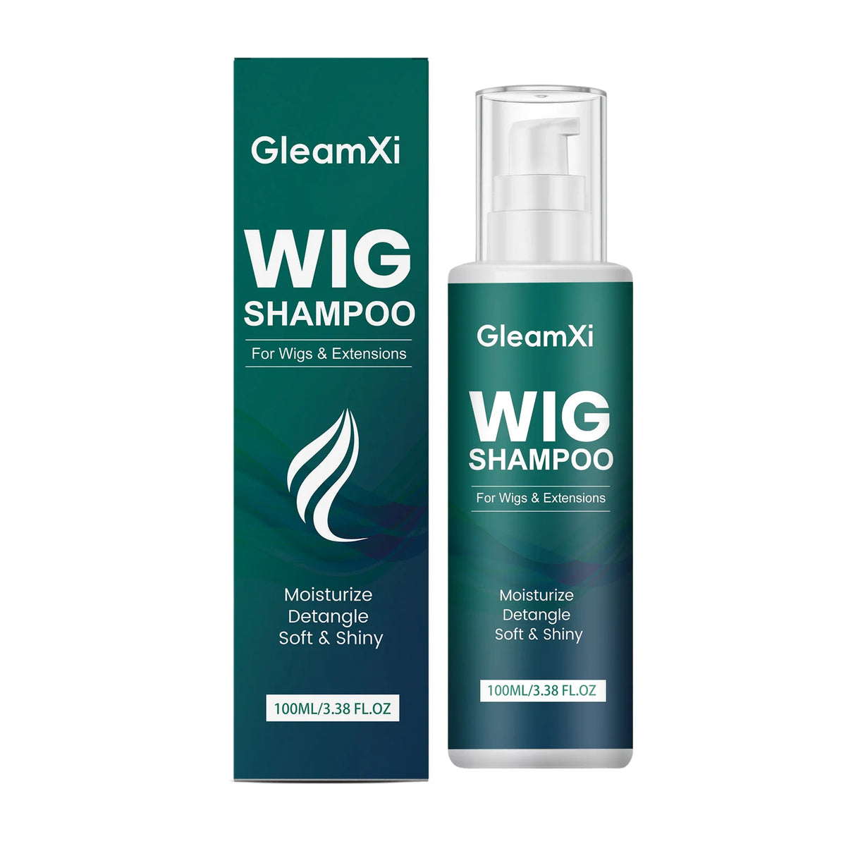 Gleamxi Wig Shampoo – Moisturizing, Frizz Control, 100ml Wig Care Shampoo Qst 100ml boxed