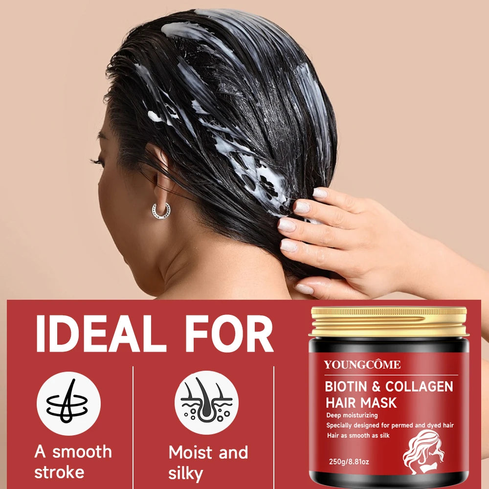 YOUNGCOME Biotin Collagen Keratin Hair Mask Treatment 2500g Keratin Hair Mask Qst