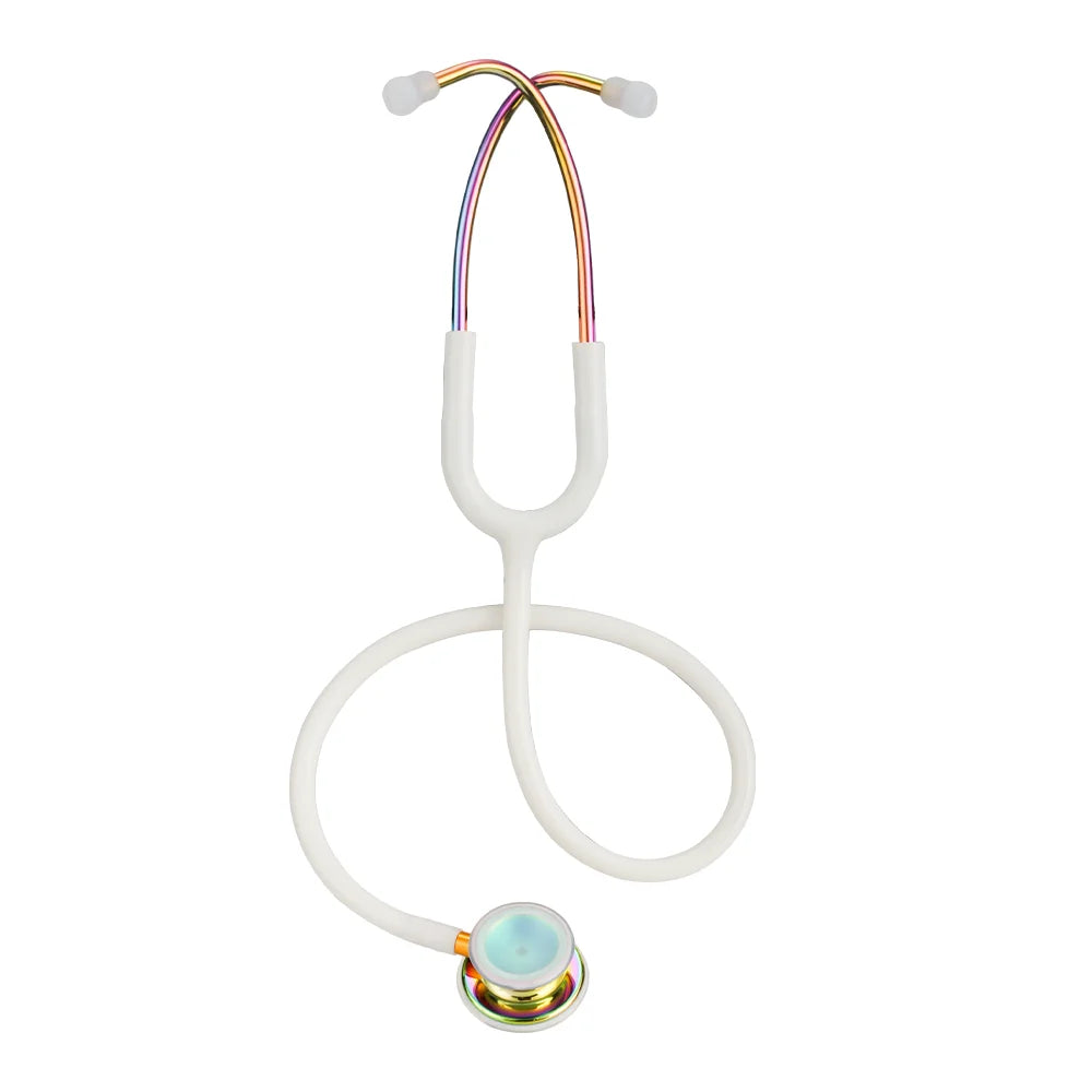 XceeFit Double Head Cardiology Stethoscope – Doctor & Nurse Cardiology Stethoscope Qst Rainbow