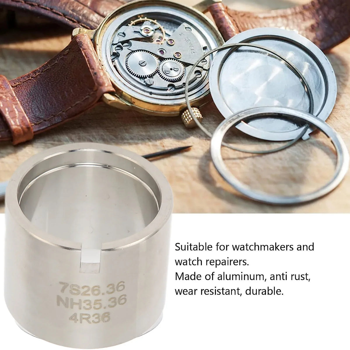 Watch Modding Repair Tool – Stainless Steel Movement Holder Watch Repair Tool Qme