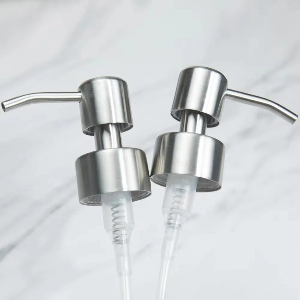 304 Stainless Steel Soap Pump Dispenser Head Nozzle Soap Pump Dispenser Head Qme 1Pc
